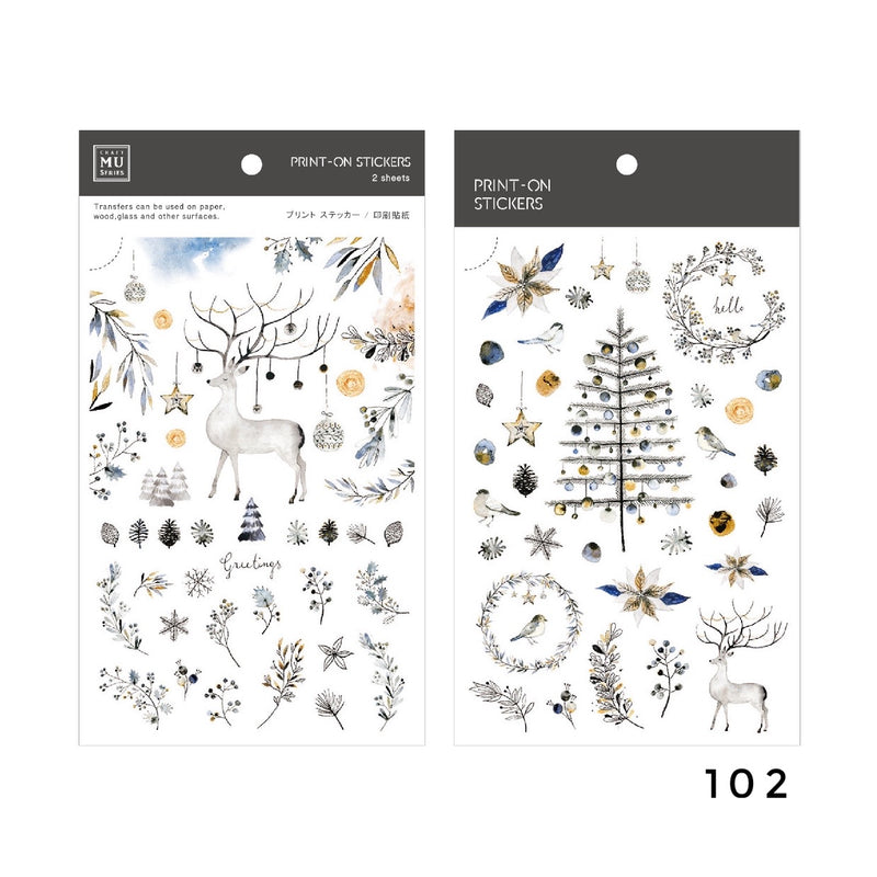 MU Print-On Sticker - Winter Limited Edition Series