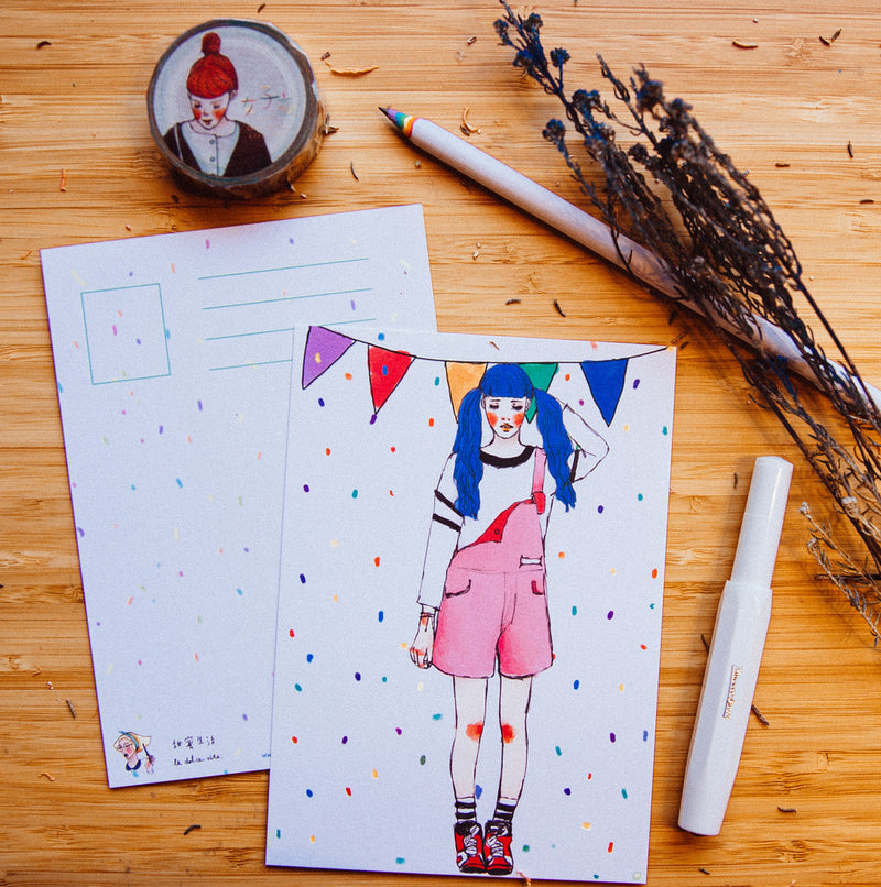 La Dolce Vita Girls Series Postcards