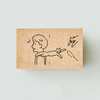 Nicoma Rubber Stamp - Hey, Neko