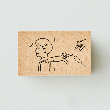 Nicoma Rubber Stamp - Hey, Neko