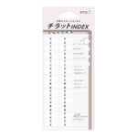 Midori Chiratto Index Labels - Gray