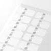 Midori Chiratto Index Labels - Gray