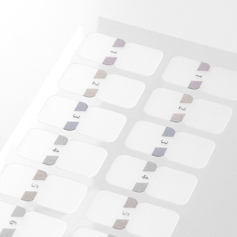 Midori Chiratto Index Labels - Gray