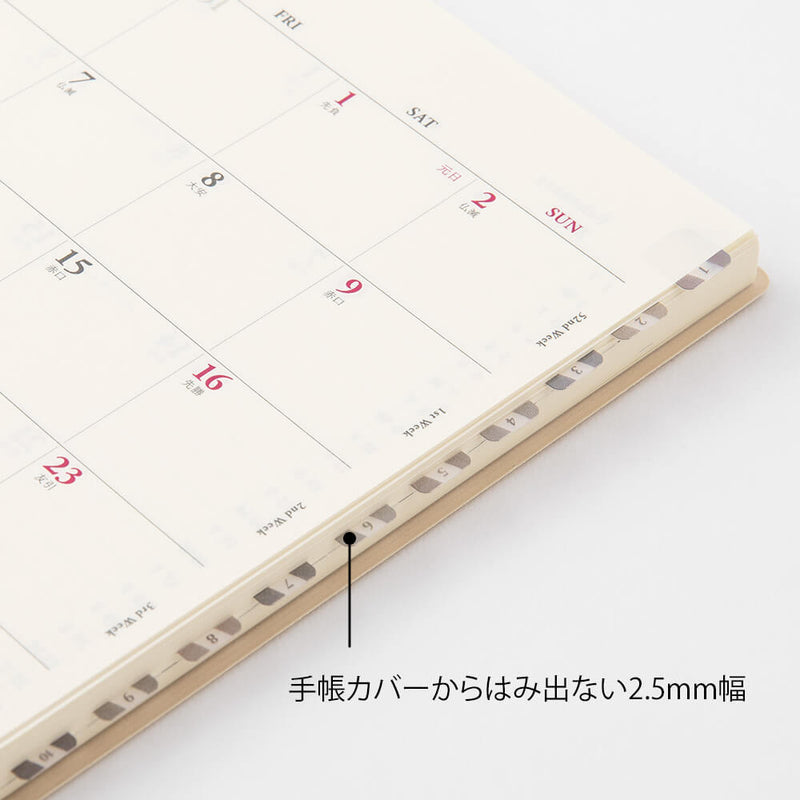 Midori Chiratto Index Labels - Gray