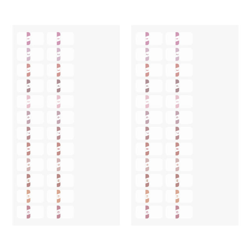 Midori Chiratto Index Labels - Pink