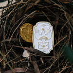 OURS Metal Brooch/Pin - Messenger Bird & Postmark