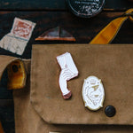 OURS Metal Brooch/Pin - Messenger Bird & Postmark