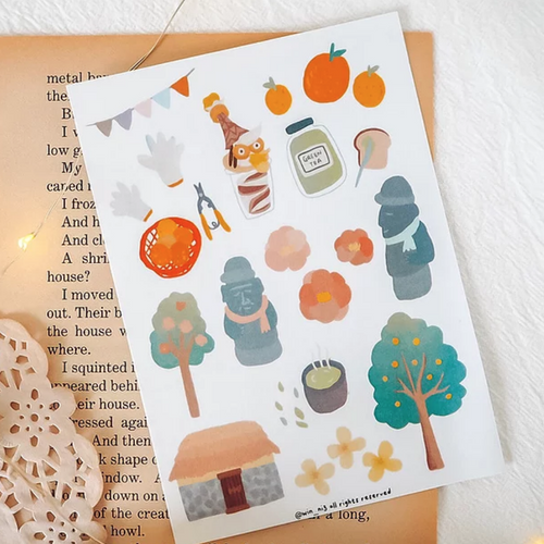 Jeju Island Sticker Flakes