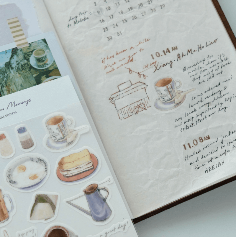 Kopitiam Mornings Washi Sticker