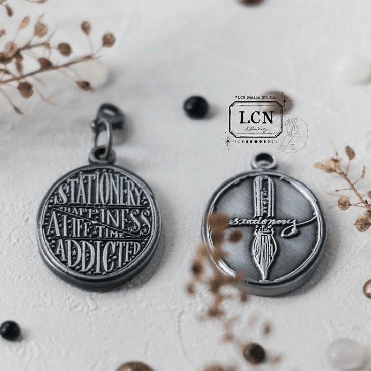 LCN Double-Sided Metal Charm - Paperlover / Stationery Addicted