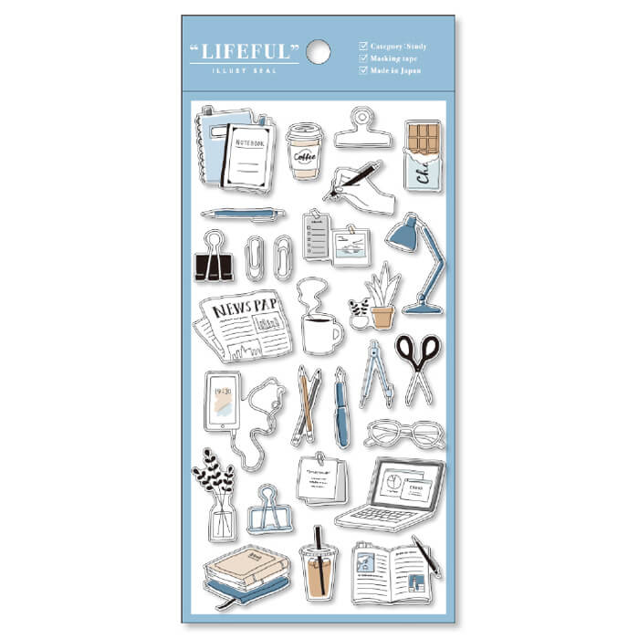 Lifeful Illustration Sticker - Study