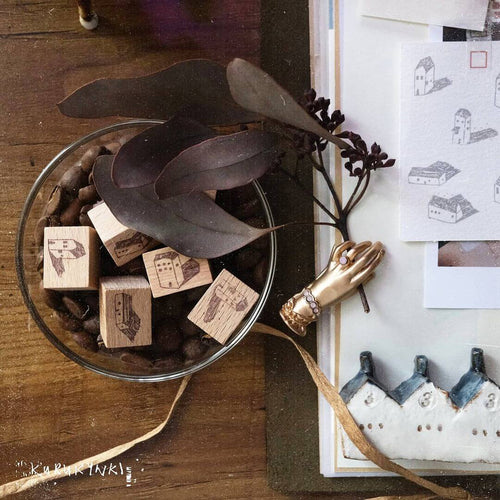 Kurukynki Rubber Stamp Set - Little House