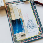 LDV Rubber Stamp: The long river of time is collected into a book