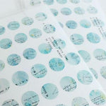 YOHAKU Round Clear Sticker | M-034/036/039/040