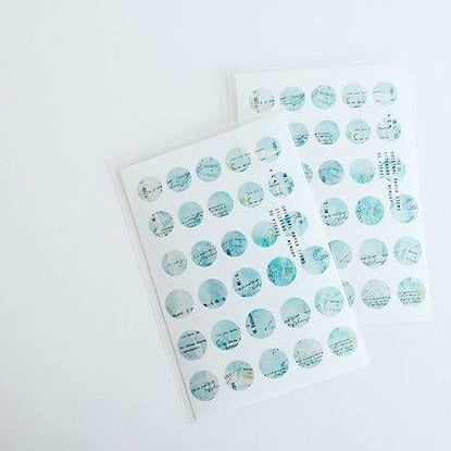 YOHAKU Round Clear Sticker | M-034/036/039/040
