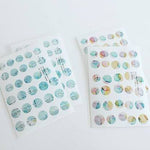 YOHAKU Round Clear Sticker | M-034/036/039/040