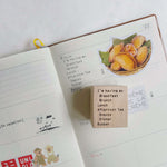 I'm having this meal Rubber Stamp