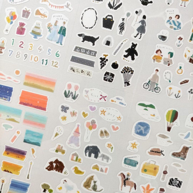 Miki Tamura [My Favorite] Washi Sticker - Monochrome
