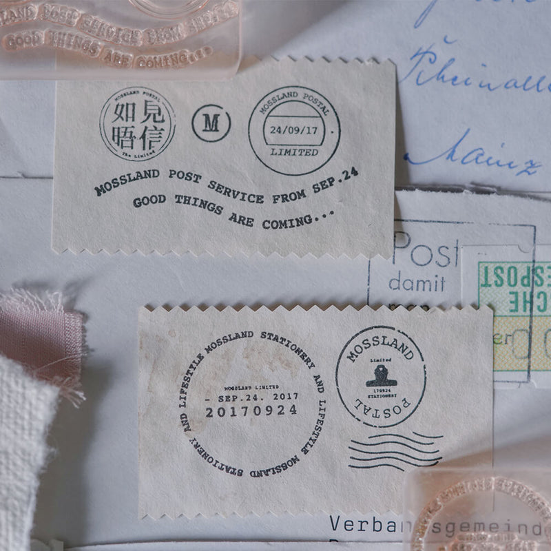 mossland Postmark Clear Stamp