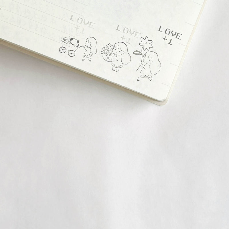 A Summer Blossom between You and Me Rubber Stamp