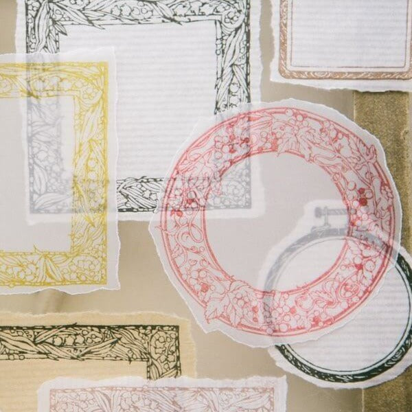 OURS Wild Grape Frame Rubber Stamp
