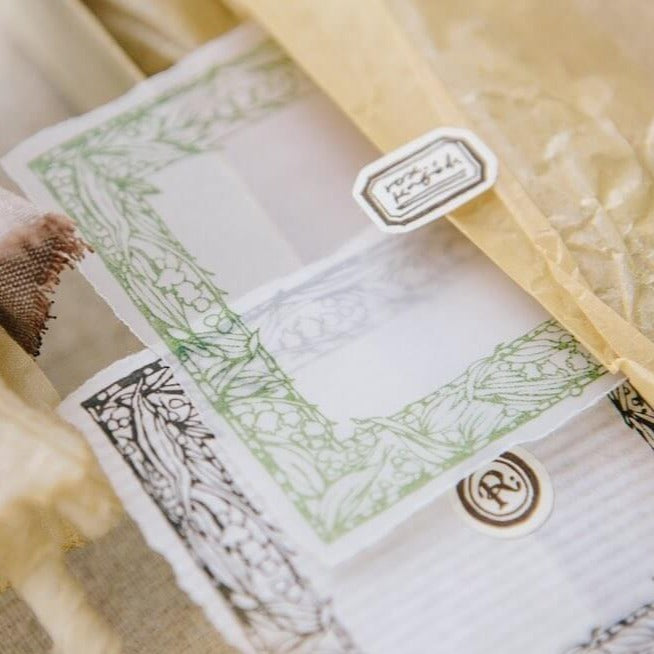 OURS Muguet Frame Rubber Stamp