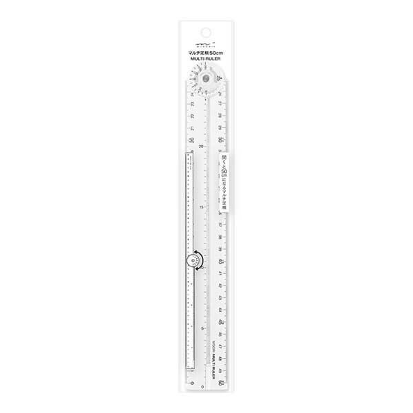 MD 50cm Transparent Multi-Ruler