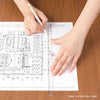 MD 50cm Transparent Multi-Ruler