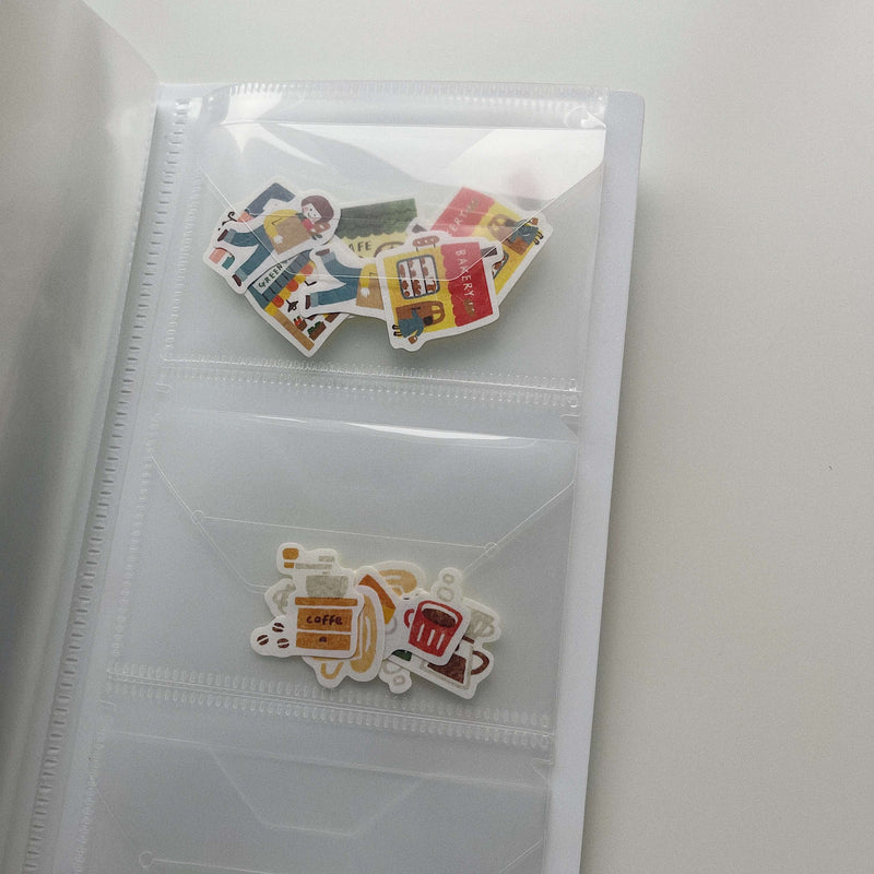 Multi-Sticker Pocket File - Mustard