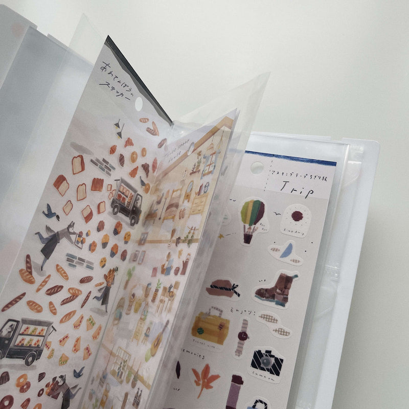 Multi-Sticker Pocket File - Mustard