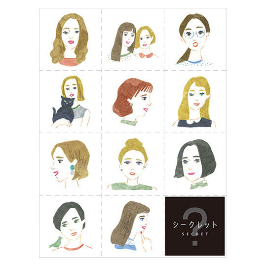 Hitotoki Large Size Sticker - Women