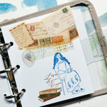 LDV Rubber Stamp: Old school diary woman