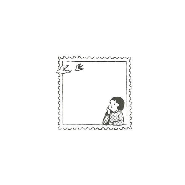 Goat x Masco Rubber Stamp - Postage Stamp / In the Middle