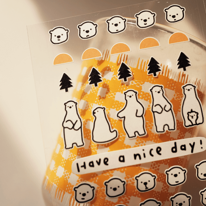 Suatelier Mini Sticker - Deco 02 (polar bear)