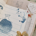 Pomegranate in the Autumn Night Rubber Stamp Series