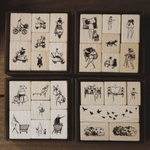 modaizhi One Day Rubber Stamp Set II