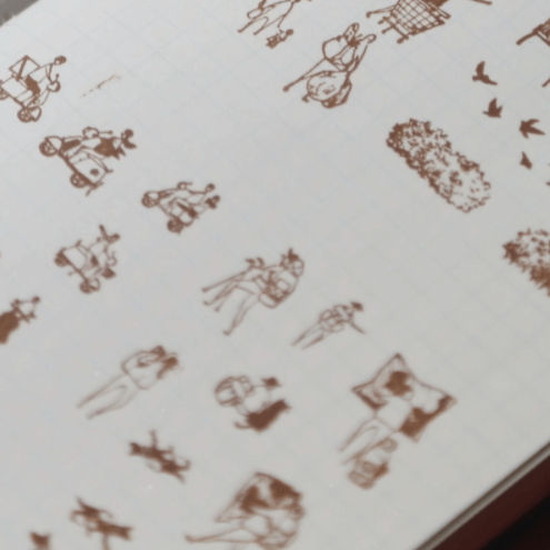 modaizhi One Day Rubber Stamp Set II