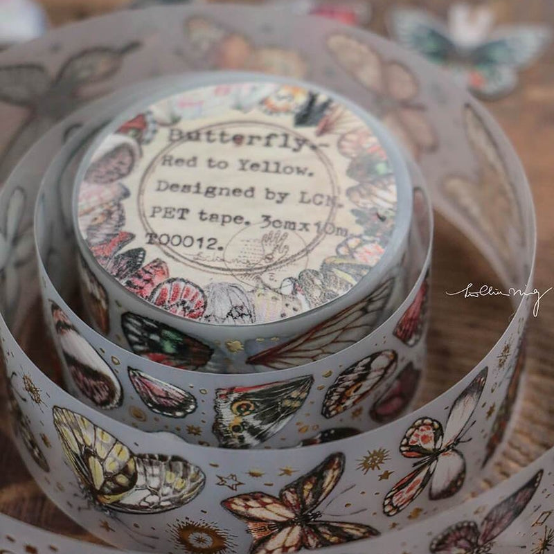 LCN Butterfly Matte PET Tape - Red to Yellow