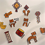 Roar Roar New Year Sticker Flakes