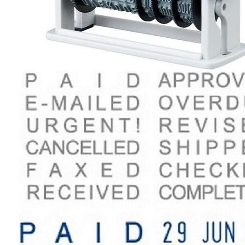 Shiny Rotary Phrases & Date Stamp S-312