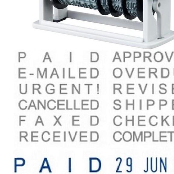 Shiny Rotary Phrases & Date Stamp S-312