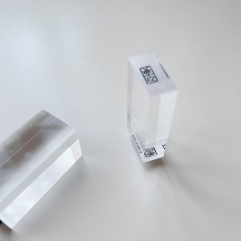 Seal Script Acrylic Rubber Stamp - 願成 (hope for a wish come true)