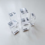 Seal Script Acrylic Rubber Stamp - Four Seasons (Yin/S size)