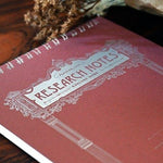 Research Notes - Shadow of Lines Notebook