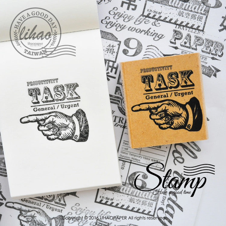 lihaopaper Task/ Traveler's Paper Rubber Stamps