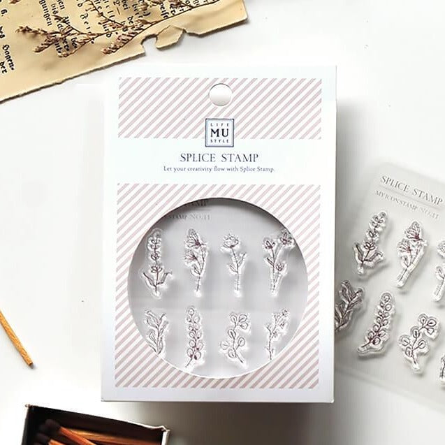 MU My Icon Stamp Set - No. 11 (Mini Botanical)