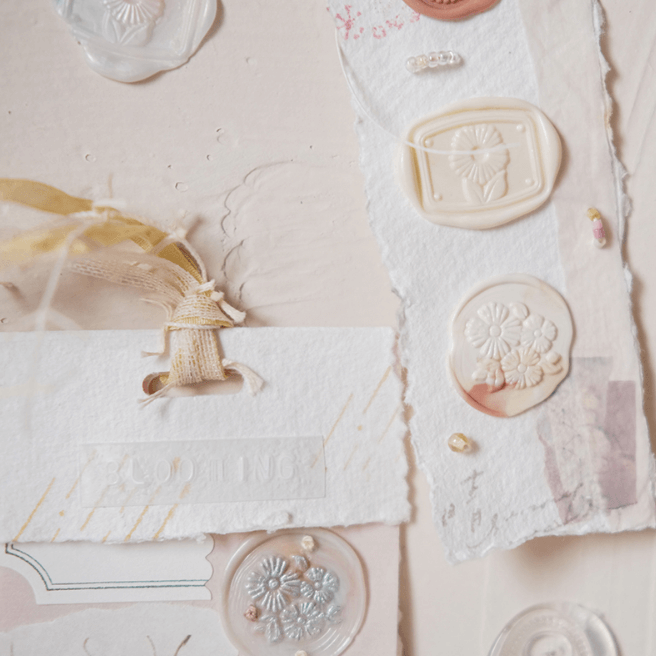 Spring Flora Wax Seal - Flower Letter