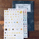 LCN Print-On Stickers - Cosmos / Moon Phases / Stardust