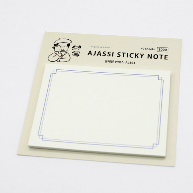 Ajassi Sticky Note - Plain Index