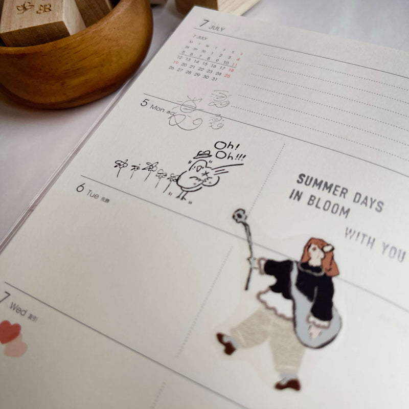Summer Doodle Rubber Stamp - Small things in Summer